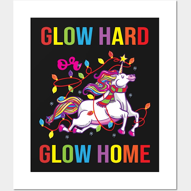 Glow Hard or Glow Home Wall Art by Photomisak72